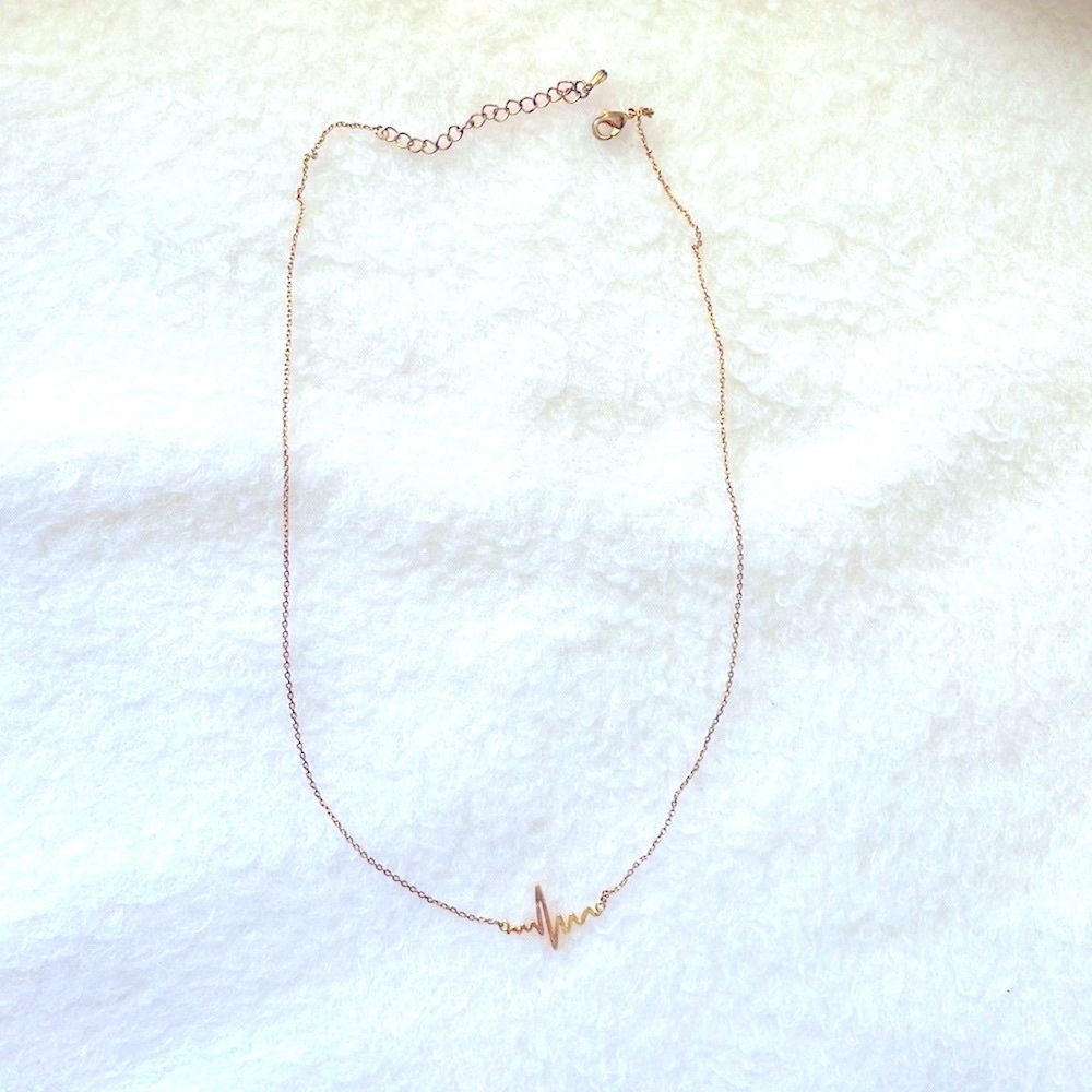 Heartbeat Lifeline EKG Necklace